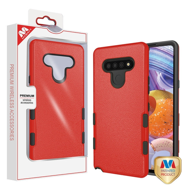 MyBat TUFF Subs Series Case for LG Stylo 6 - Natural Red / Black