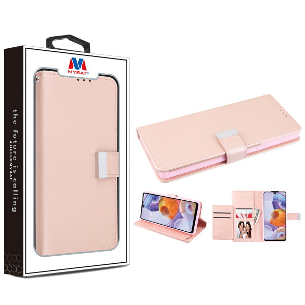 MyBat MyJacket Wallet Xtra Series for LG Stylo 6 - Rose Gold