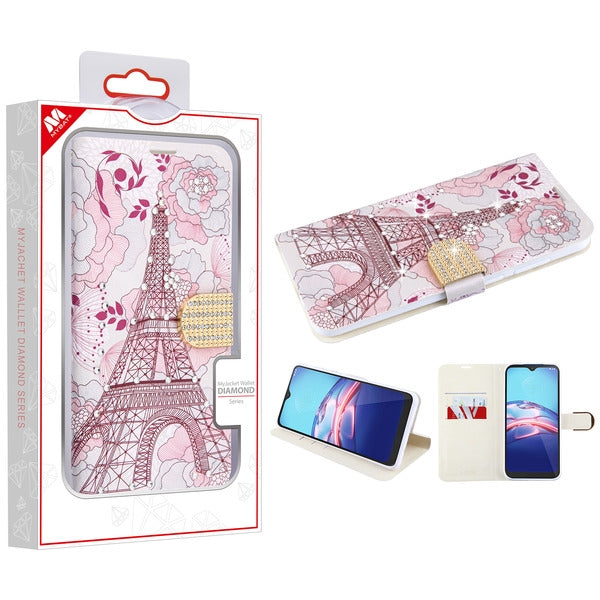 MyBat MyJacket Wallet Diamond Series for Motorola Moto E (2020) / Moto E7 (2020) - Eiffel Tower