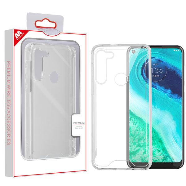 MyBat Sturdy Gummy Cover for Motorola Moto G Fast - Highly Transparent Clear / Transparent Clear
