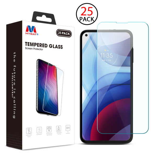 MyBat Tempered Glass Screen Protector (2.5D)(25-pack) for Motorola Moto G Power (2021) - Clear