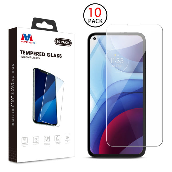 MyBat Tempered Glass Screen Protector (2.5D)(10-pack) for Motorola Moto G Power (2021) - Clear