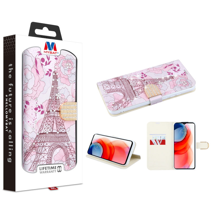 MyBat MyJacket Wallet Diamond Series for Motorola Moto G Play (2021) - Eiffel Tower