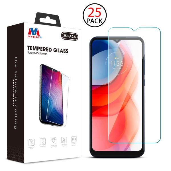 MyBat Tempered Glass Screen Protector (2.5D)(25-pack) for Motorola Moto G Play (2021) - Clear