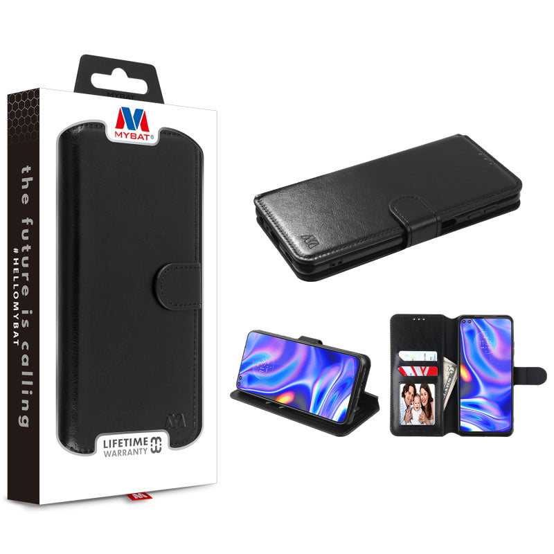 MyBat MyJacket Wallet Element Series for Motorola one 5G ace - Black