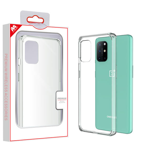 MyBat Sturdy Gummy Case for Oneplus 8T - Highly Transparent Clear / Transparent Clear