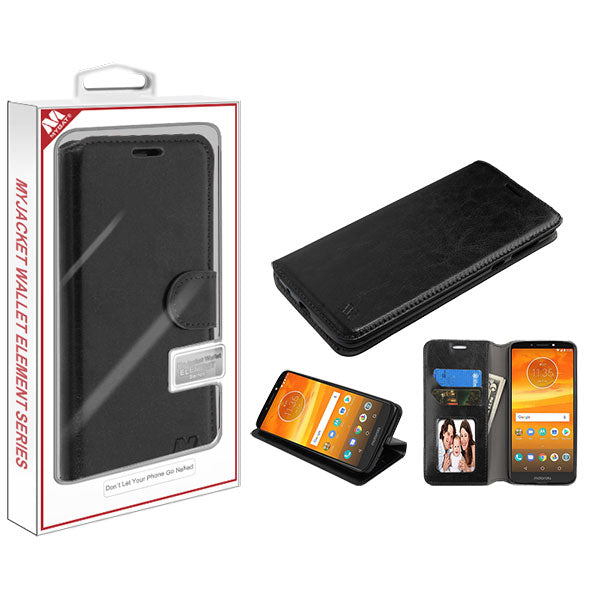 MyBat MyJacket Wallet Element Series for Motorola Moto E5 Plus / Moto E5 Suprae - Black