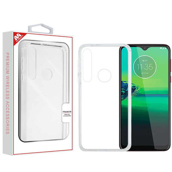 MyBat Sturdy Gummy Cover for Motorola Moto G8 Play - Highly Transparent Clear / Transparent Clear
