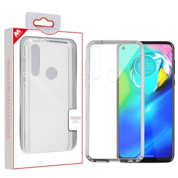 MyBat Sturdy Gummy Cover for Motorola Moto G Power - Highly Transparent Clear / Transparent Clear