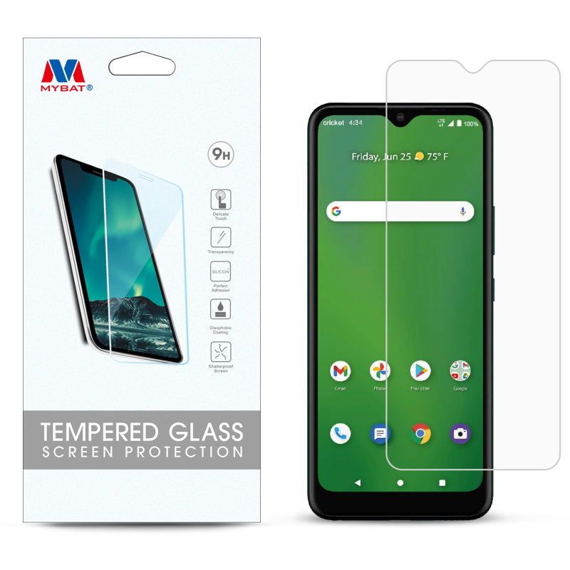 MyBat Tempered Glass Screen Protector (2.5D) for Cricket Ovation 2 - Clear