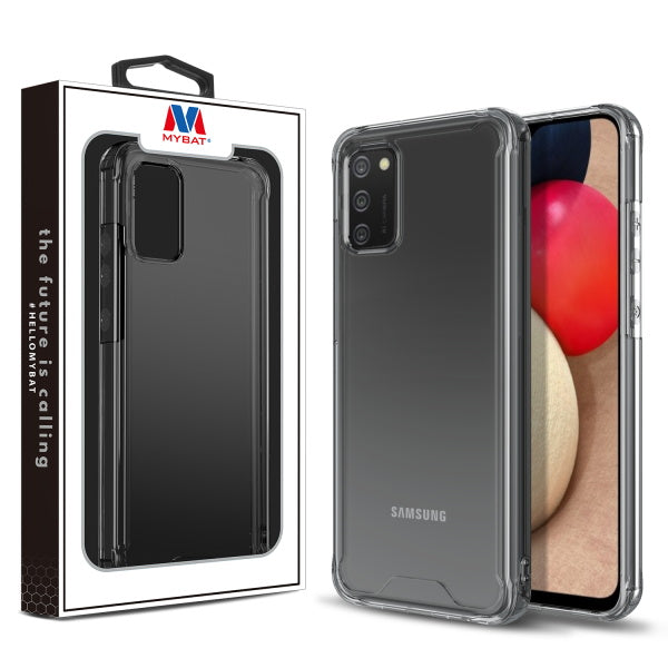 MyBat Sturdy Gummy Cover for Samsung Galaxy A02s - Highly Transparent Clear / Transparent Clear