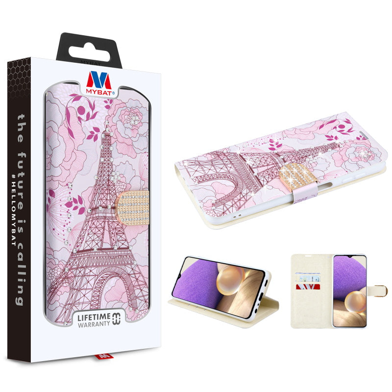 MyBat MyJacket Wallet Diamond Series for Samsung Galaxy A32 5G - Eiffel Tower