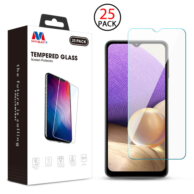 MyBat Tempered Glass Screen Protector (2.5D)(25-pack) for Samsung Galaxy A32 5G - Clear
