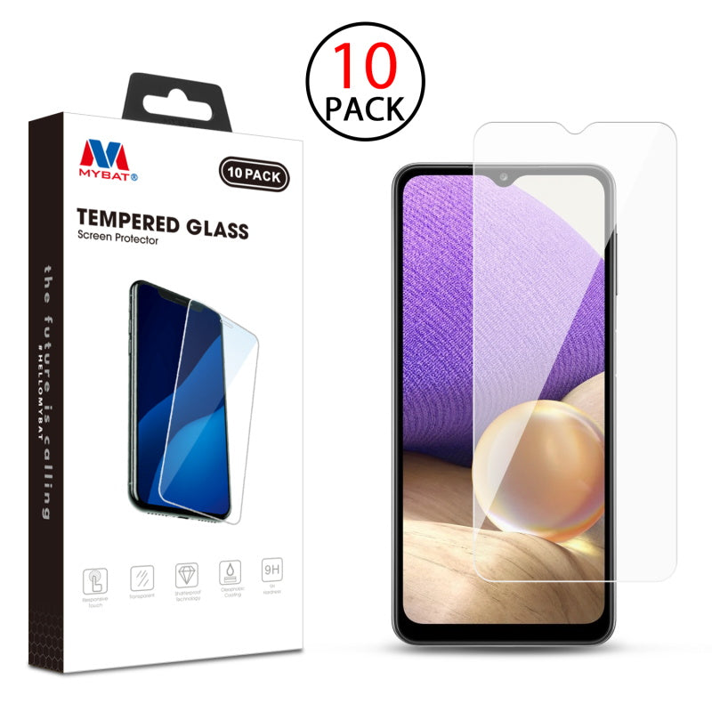 MyBat Tempered Glass Screen Protector (2.5D)(10-pack) for Samsung Galaxy A32 5G - Clear