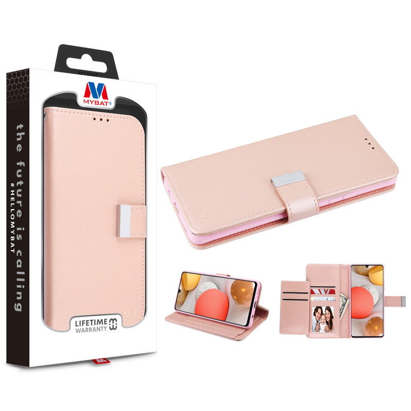 MyBat MyJacket Wallet Xtra Series for Samsung Galaxy A42 5G - Rose Gold