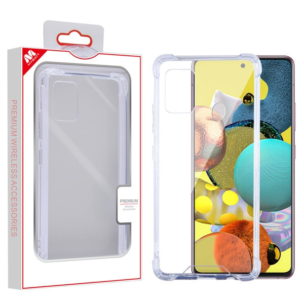 MyBat Sturdy Gummy Cover for Samsung Galaxy A51 5G - Highly Transparent Clear / Transparent Clear