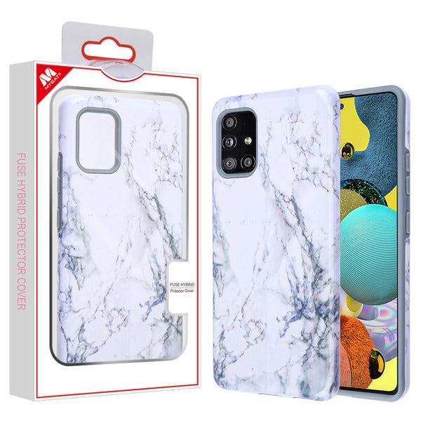 MyBat Fuse Series Case for Samsung Galaxy A51 5G - White Marble