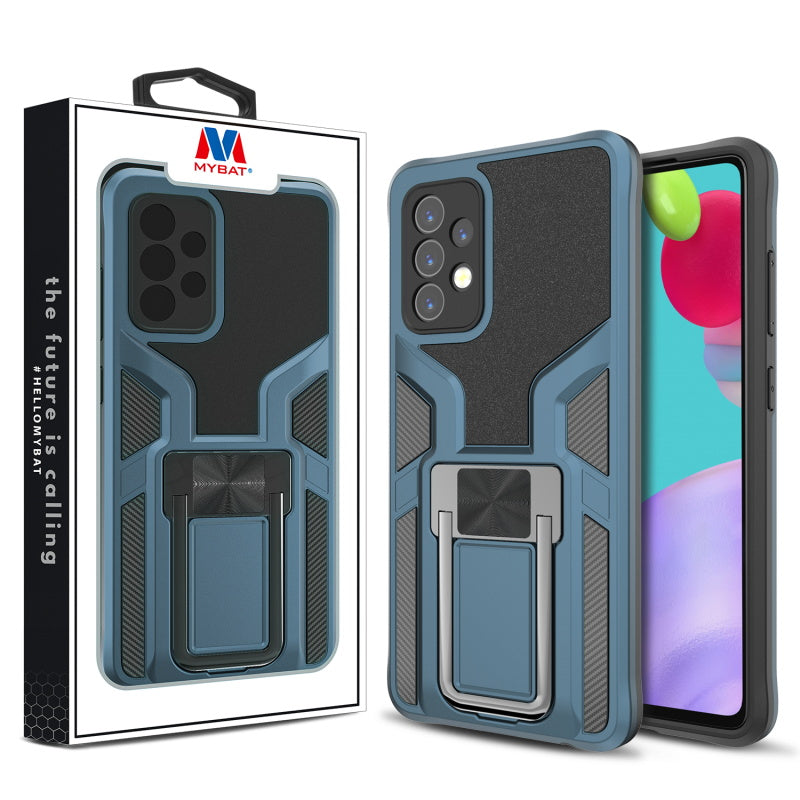 MyBat Hybrid Protector Case (with Ring Stand) for Samsung Galaxy A52 5G - Blue / Black