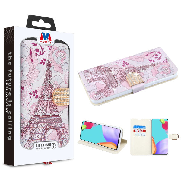 MyBat MyJacket Wallet Diamond Series for Samsung Galaxy A52 5G - Eiffel Tower