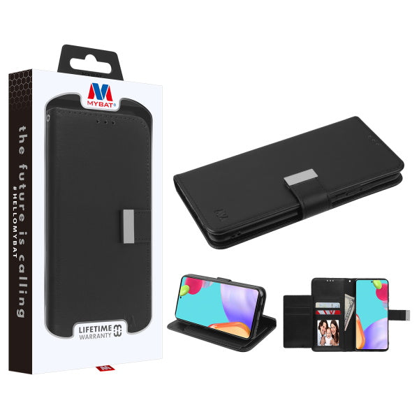 MyBat MyJacket Wallet Xtra Series for Samsung Galaxy A52 5G - Black / Black