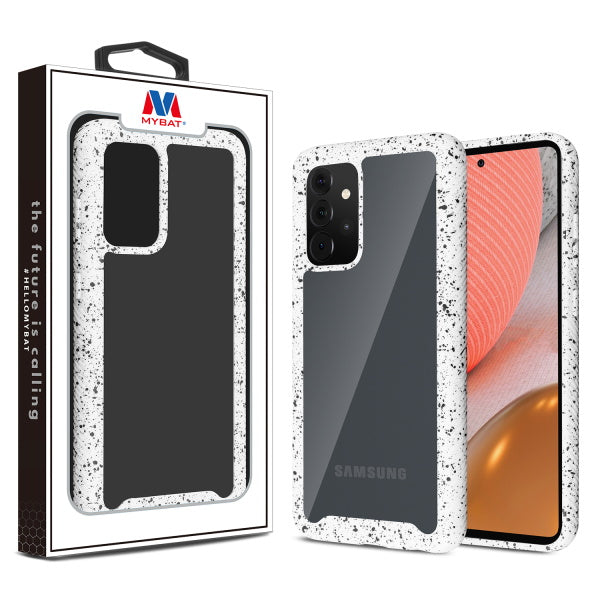 MyBat Splash Hybrid Case for Samsung Galaxy A72 5G - Highly Transparent Clear / White