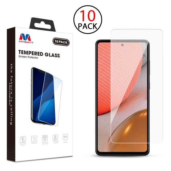 MyBat Tempered Glass Screen Protector (2.5D)(10-pack) for Samsung Galaxy A72 5G - Clear