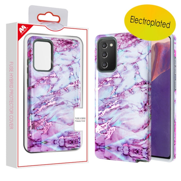 MyBat Fuse Series Case for Samsung Galaxy Note 20 - Purple Marble