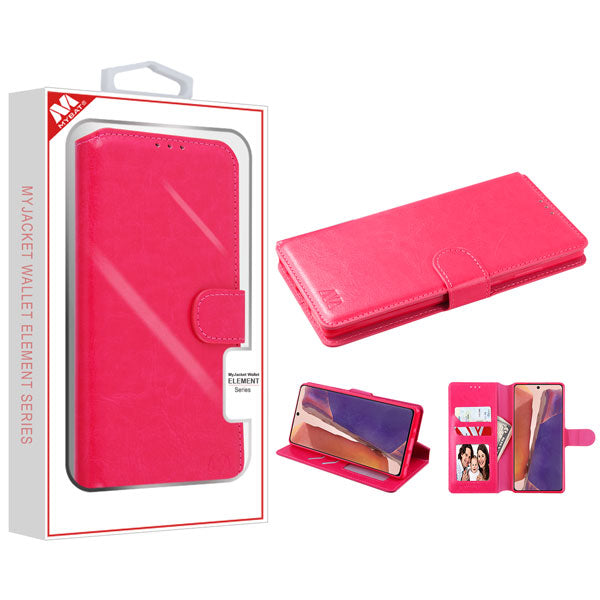 MyBat MyJacket Wallet Element Series for Samsung Galaxy Note 20 - Hot Pink