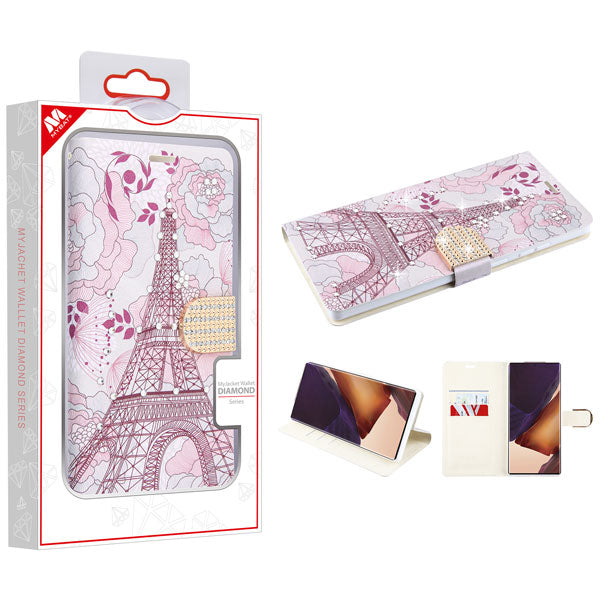 MyBat MyJacket Wallet Diamond Series for Samsung Galaxy Note 20 Ultra - Eiffel Tower