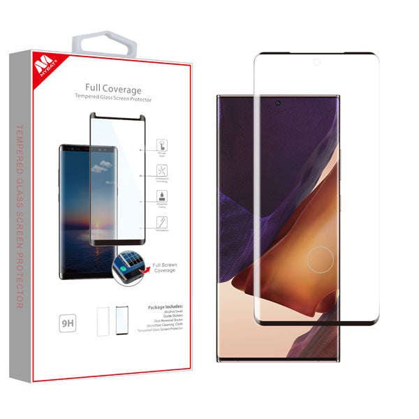 MyBat Full Coverage Tempered Glass Screen Protector for Samsung Galaxy Note 20 Ultra - Black