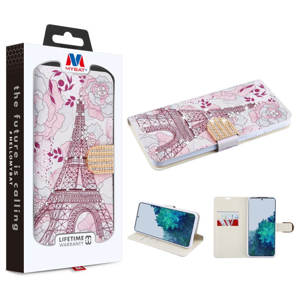 MyBat MyJacket Wallet Diamond Series for Samsung Galaxy S21 Plus - Eiffel Tower