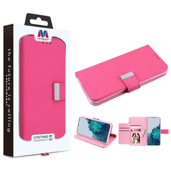 MyBat MyJacket Wallet Xtra Series for Samsung Galaxy S21 Plus - Hot Pink / Pink