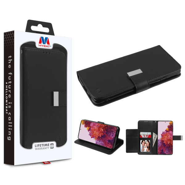 MyBat MyJacket Wallet Xtra Series for Samsung Galaxy S21 Ultra - Black / Black