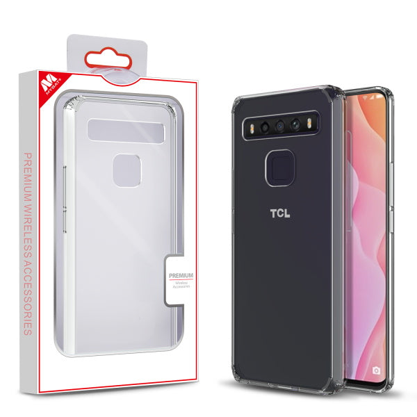 MyBat Sturdy Gummy Case for T-mobile TCL 10 5G UW / Revvl (non 5G) - Highly Transparent Clear / Transparent Clear