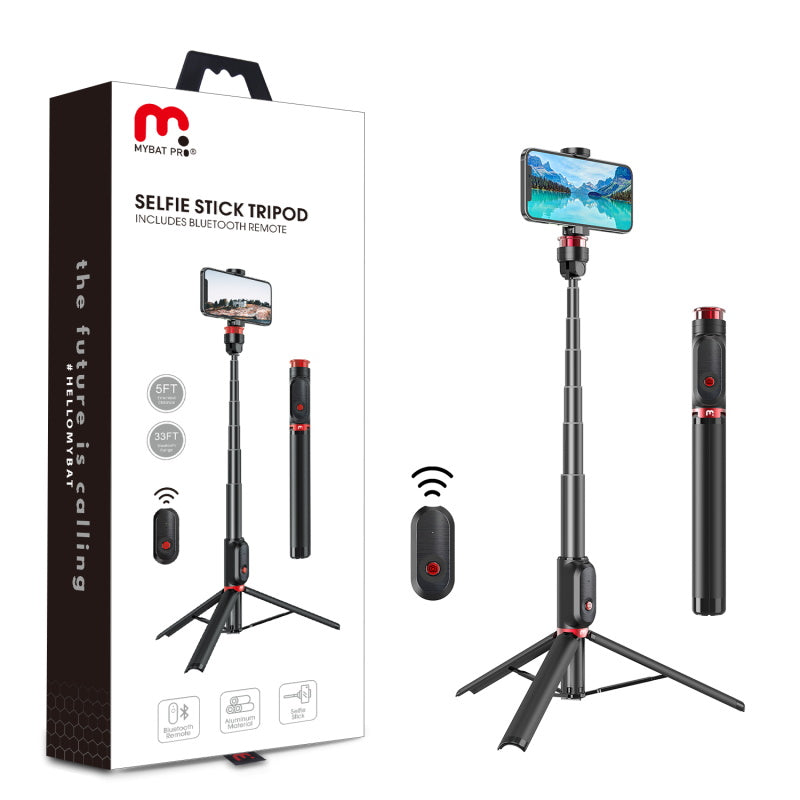 MyBat Pro Portable 60 inch Tripod Selfie Stick - Black