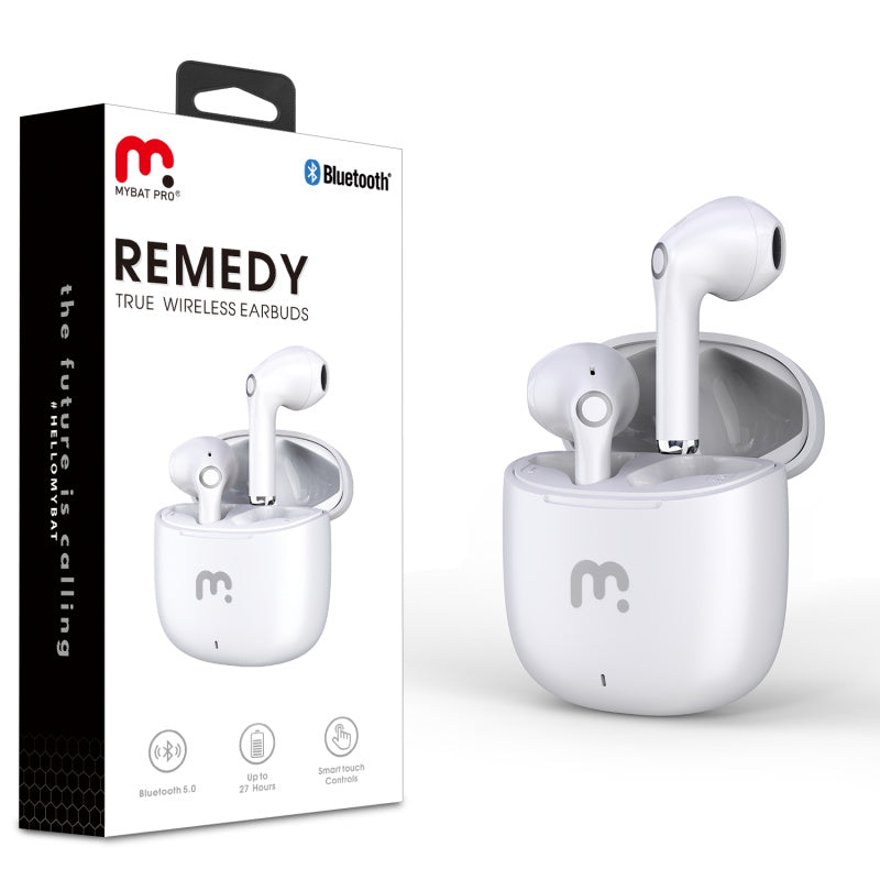 MyBat Pro Remedy True Wireless Earbuds with Charging Case - White