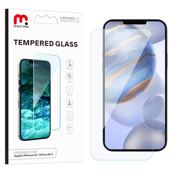 MyBat Pro Tempered Glass Screen Protector (2.5D) for Apple iPhone 12 (6.1) / 12 Pro (6.1) - Clear