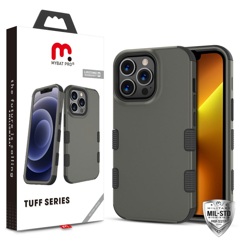 MyBat Pro TUFF Series Case for Apple iPhone 13 Pro (6.1) - Rubberized Copper Grey / Black