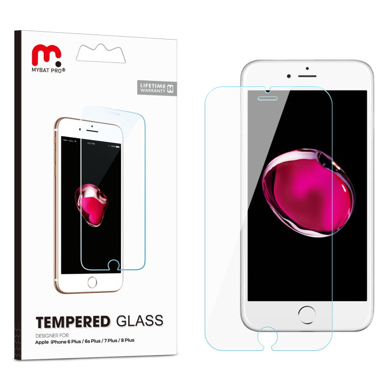 MyBat Pro Tempered Glass Screen Protector (2.5D) for Apple iPhone 8 Plus/7 Plus / 6s Plus/6 Plus - Clear