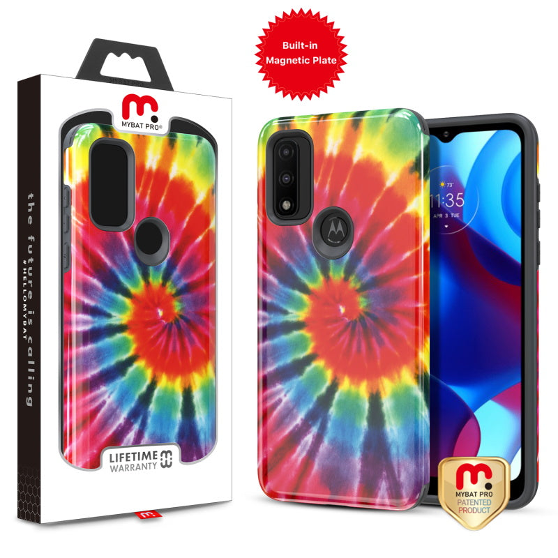 MyBat Pro Fuse Series Case with Magnet for Motorola Moto G Pure - Tie Dye Swirl