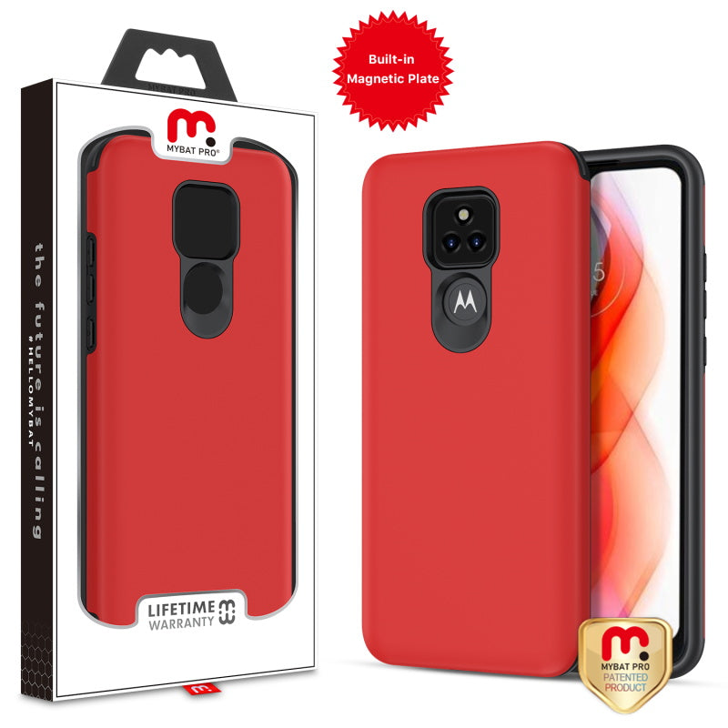MyBat Pro Fuse Series Case with Magnet for Motorola Moto G Play (2021) - Red