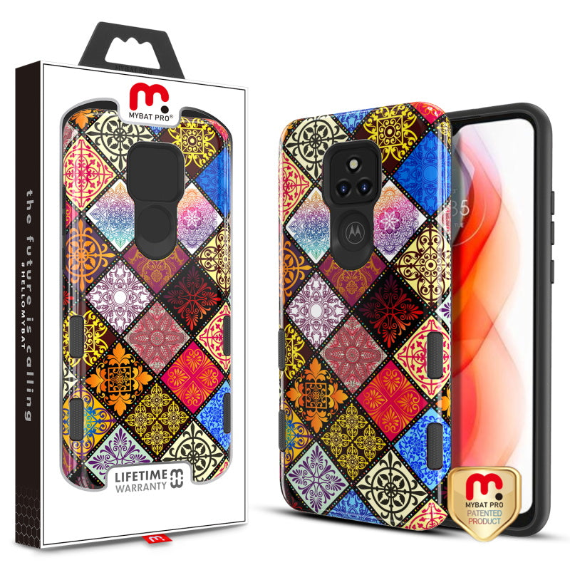 MyBat Pro TUFF Subs Series Case for Motorola Moto G Play (2021) - Mediterranean / Black
