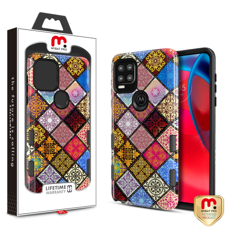 MyBat Pro TUFF Subs Series Case for Motorola Moto G Stylus 5G - Mediterranean / Black