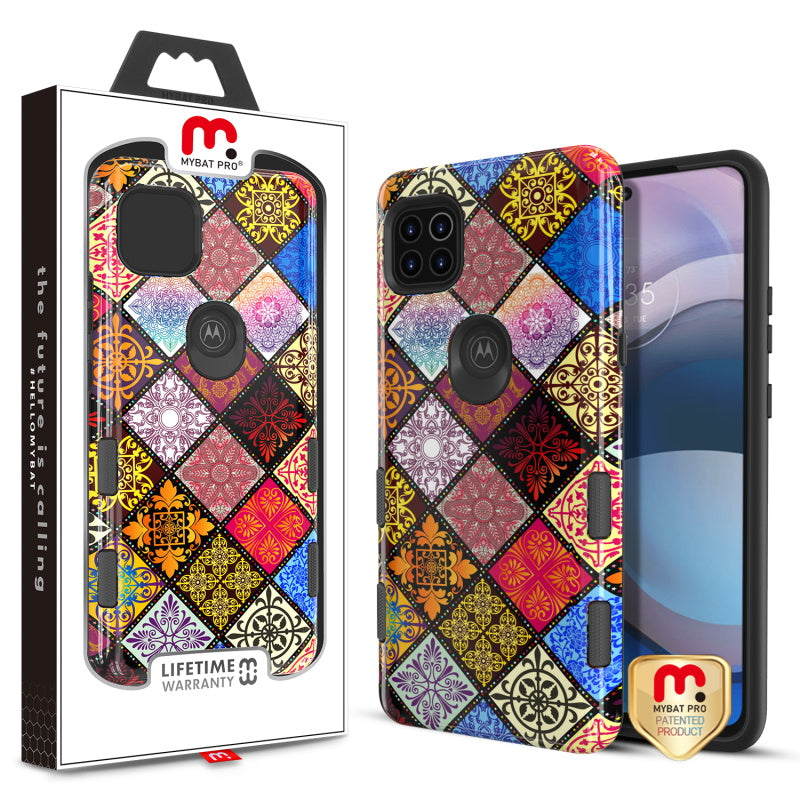 MyBat Pro TUFF Subs Series Case for Motorola one 5G ace - Mediterranean / Black