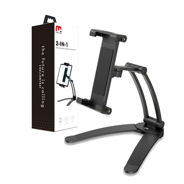 MyBat Pro 2-in-1 Tablet Mount for Wall & Surface - Black