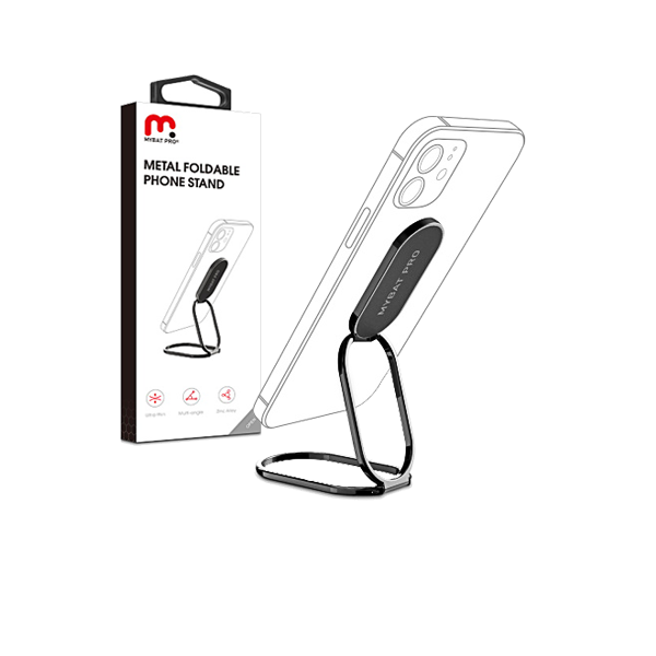 MyBat Pro Adjustable Folding Phone Stand - Black