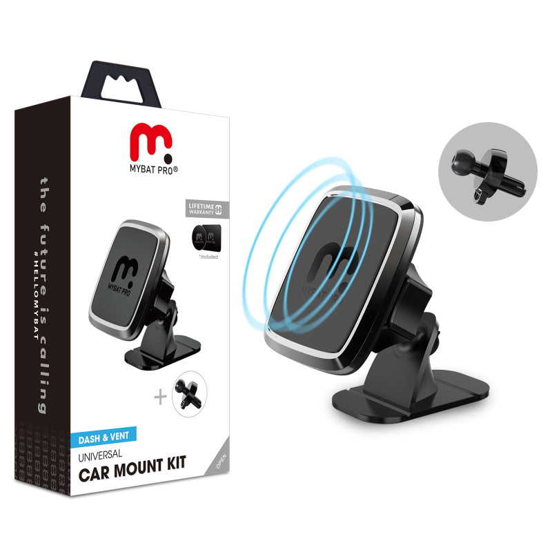 MyBat Pro 3-in-1 Magnetic Phone Car Mount - Black