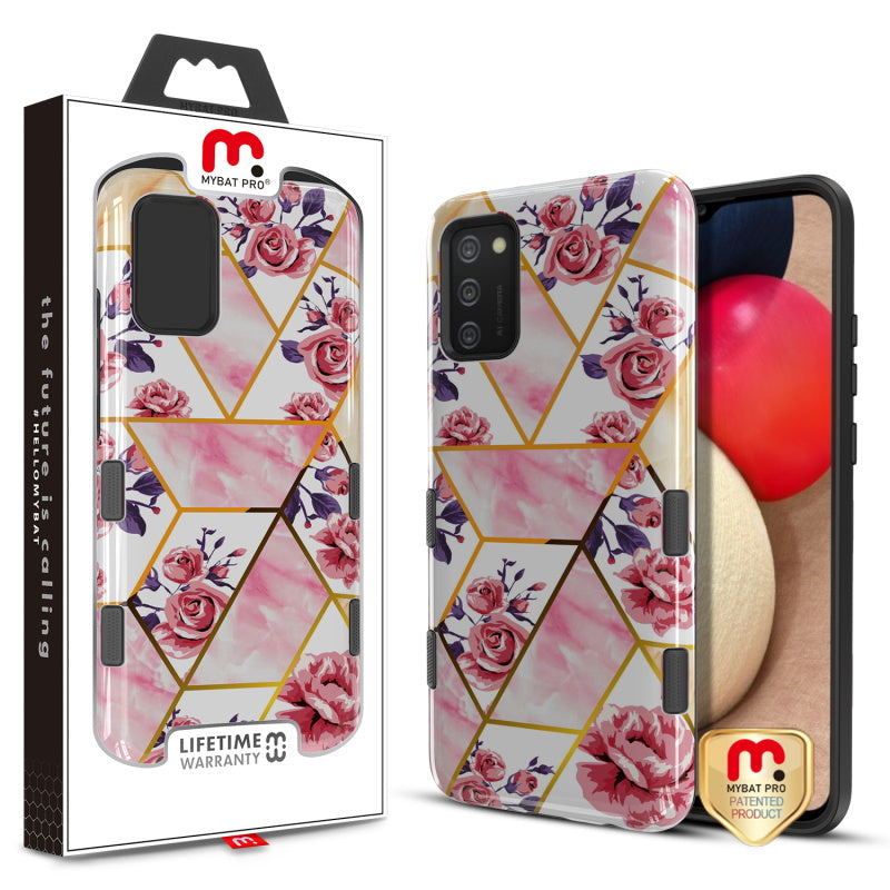 MyBat Pro TUFF Subs Series Case for Samsung Galaxy A02s - Rose Marble