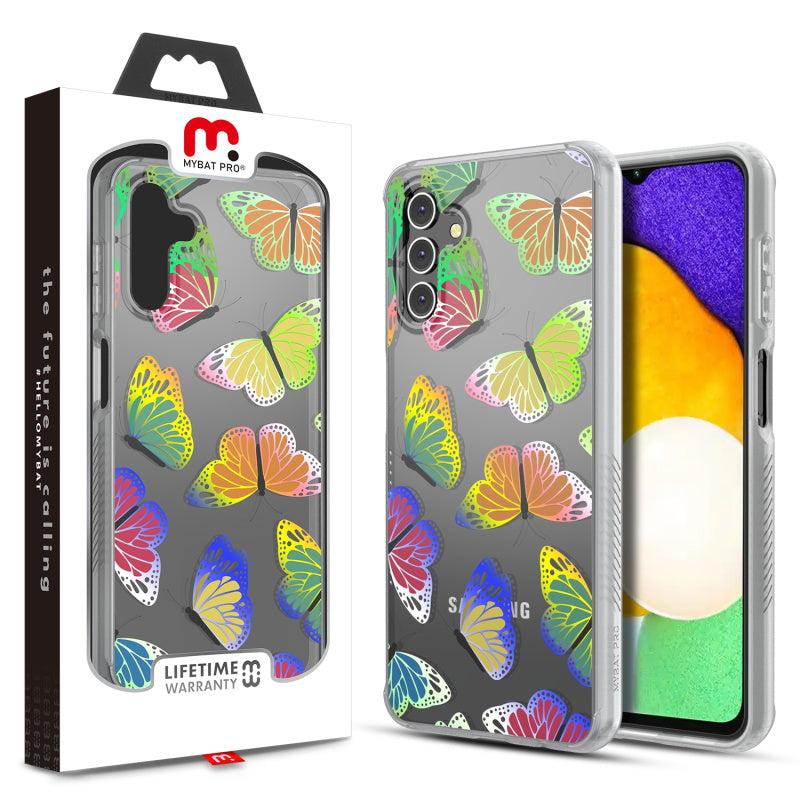 MyBat Pro Mood Series Case for Samsung Galaxy A13 5G - Neon Butterflies