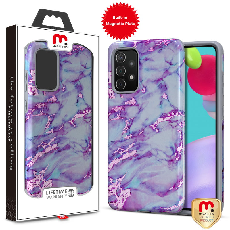 MyBat Pro Fuse Series Case with Magnet for Samsung Galaxy A52 5G - Purple Marble